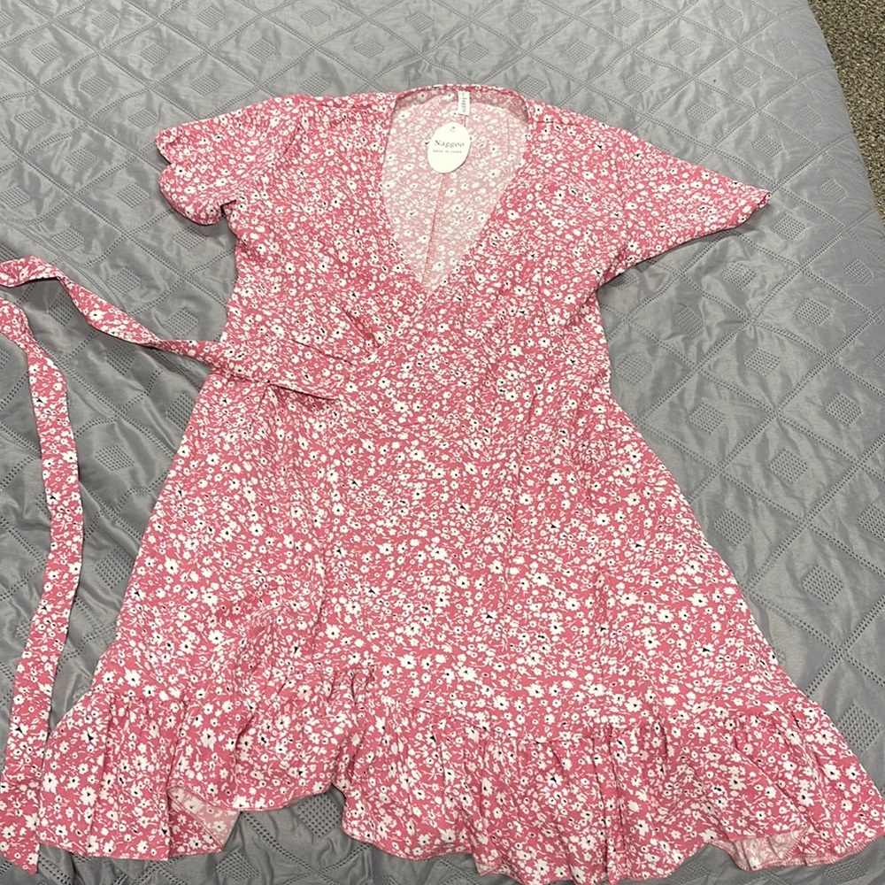 Floral wrap dress